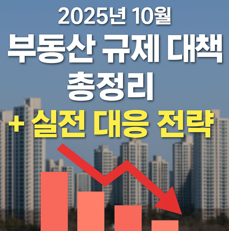2025년 10월 부동산 규제 대책 총정리 + 실전 대응 전략